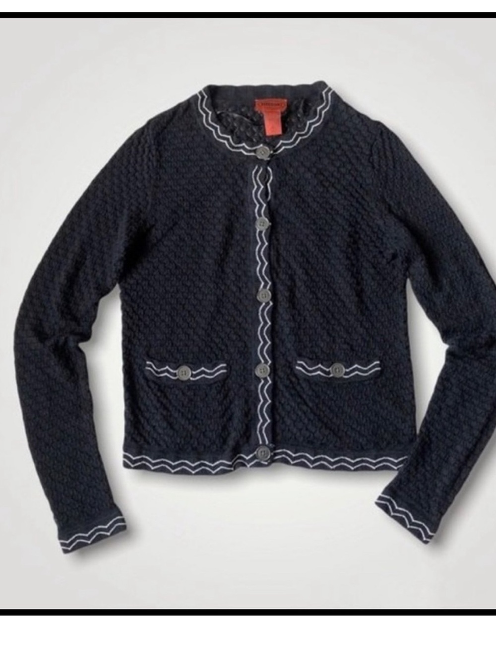 Missoni for Target Black Crochet Cardigan size XL